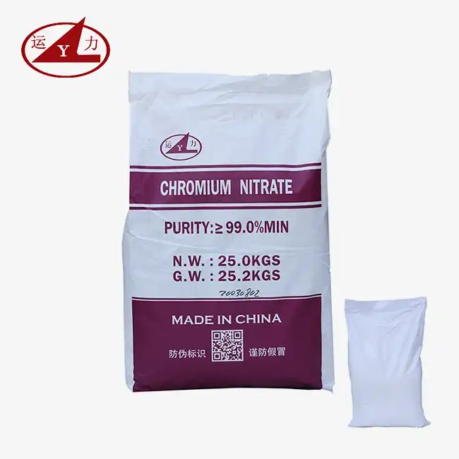 What applications require chromium nitrate nonahydrate products?